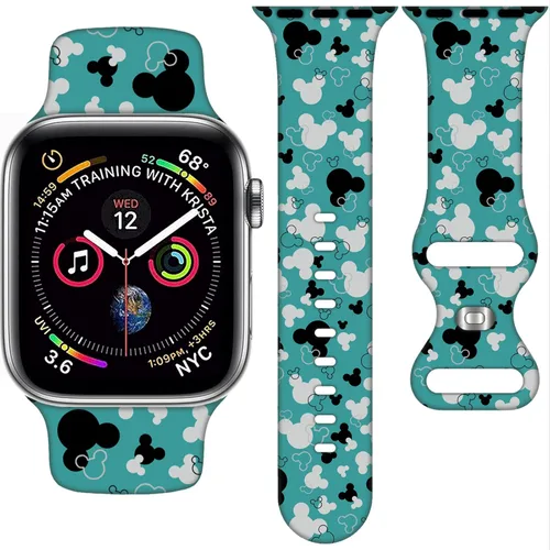 Miniatura 12 de Correa de Dibujos Animados Compatible con Apple Watch 38mm/40mm/41mm/42mm/44mm/45mm/46mm, Correas Lindas de Reemplazo para Apple Watch Series 10 9 8