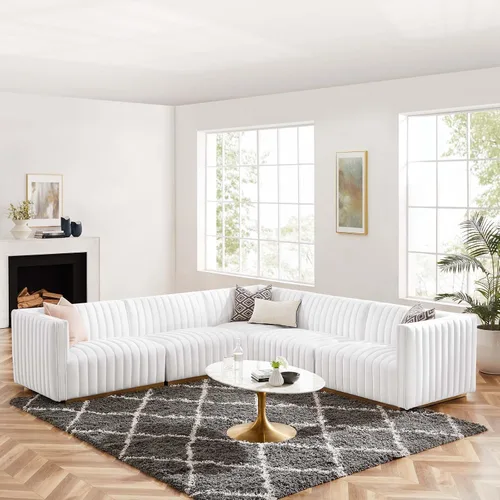 Miniatura 42 de Modway Conjure Seccional, Oro Negro