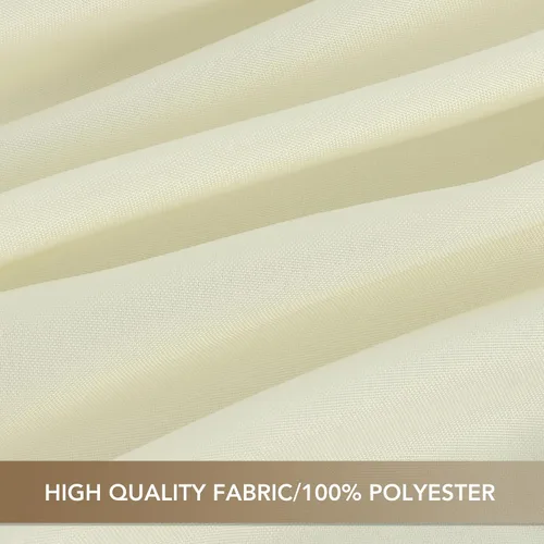 Miniatura 5 de Sancua Manteles cuadrados pequeños de 36x36 pulgadas - Mantel beige para mesas cuadradas o redondas, mantel de poliéster lavable para mesas