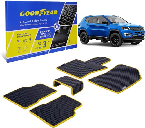 Miniatura 7 de Goodyear Alfombrillas de automóvil para todo tipo de clima, ajuste personalizado para Toyota 4Runner 10-12, juego de 5 piezas, revestimientos