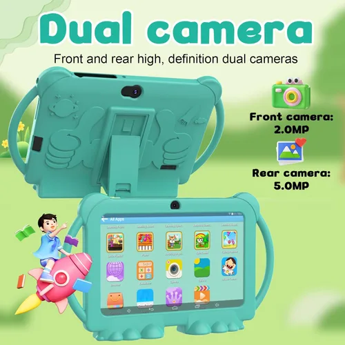 Miniatura 4 de Tablet para niños de 7 pulgadas para niños y niñas, tabletas Android para niños, 4 GB RAM 32 GB ROM, tablet para niños pequeños, WIFI Bluetooth