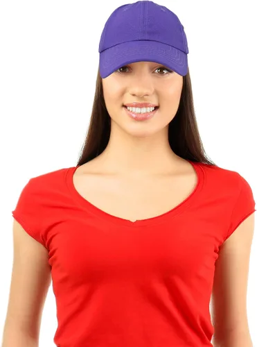 Miniatura 74 de DALIX Gorra de béisbol para papá, lisa, para hombre, mujer, algodón, ajustable, en blanco, sin estructurar, suave