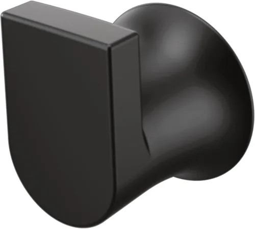 Moen Genta LX Gancho Moderno para Bata o Toalla Negro Mate Individual para Cocina o Baño, BH3803BL