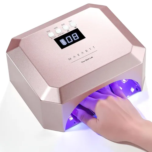 Makartt Lámpara de uñas LED UV para uñas de gel – Luz de uñas recargable Aurora de 30W con 39 LEDs, gran espacio, batería de 2600mAh, 4