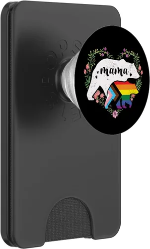 Miniatura 7 de LGBTQ Mama Bear Progress Pride Flag Gay Igualdad Derechos Rainbow PopSockets intercambiables PopGrip