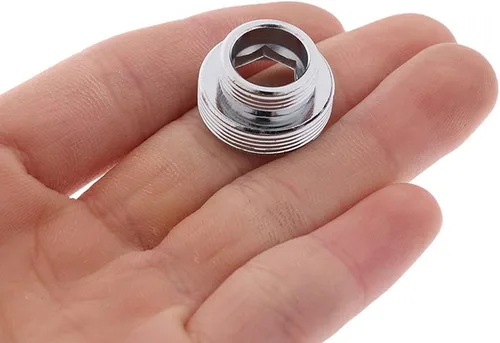 Miniatura 4 de Aireador adaptador de grifo purificador de agua, 0.866 in, NPT macho de transferencia a rosca macho, conector de grifo aireador para baño cocina