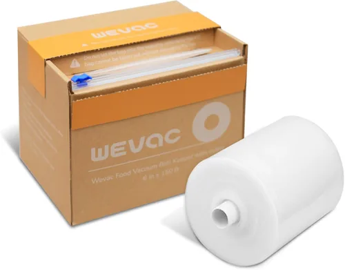 Miniatura 15 de Wevac Rollo de sellado al vacío de alimentos de 8 pulgadas x 150 pies con cortador, bolsas selladoras al vacío ideales para conservar alimentos, sin