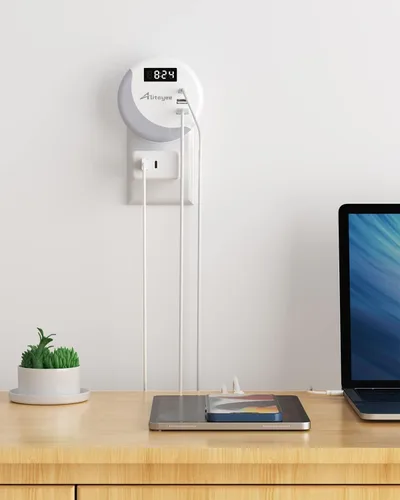 Miniatura 7 de Alitayee Luz nocturna LED, luces nocturnas enchufables a la pared, luz nocturna inteligente con sensor de luz nocturna con cargador USB C