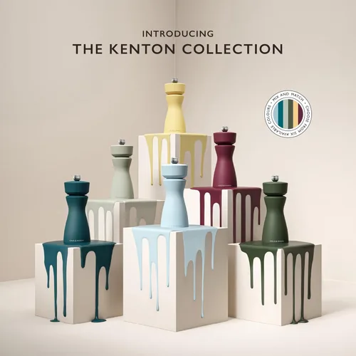 Miniatura 8 de Cole & Mason Kenton - Molinillo de sal y pimienta, molinillo manual recargable con mecanismo de cerámica ajustable, accesorio de comedor para Oliva