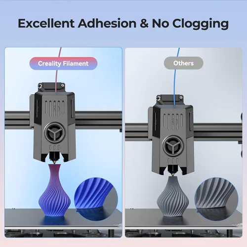 Miniatura 5 de Creality Filamento PLA+ Negro 1.75mm, filamento para impresora 3D de alta resistencia y sin enredos, embalaje al vacío, filamento para impresión 3D