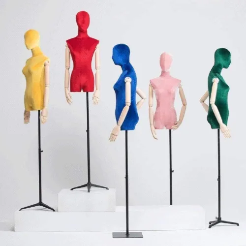 Miniatura 7 de Soporte de exhibición de maniquí, modista femenina, maniquíes, muestra la altura del pecho, base de trípode ajustable para disfraz, joyería