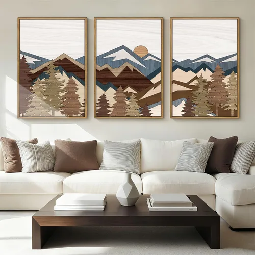 Miniatura 19 de BINCUE Lienzo de plantas botánicas neutrales, 6 piezas, arte de pared rústico, pinturas de pared de granja, impresiones botánicas de plantas