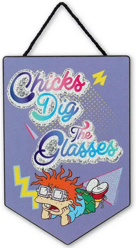 Miniatura 19 de Cita de Angelica de Rugrats de Nickelodeon, Alfombra de Galleta Colgante de Madera para Pared - Gracioso Cartel de Angelica para Decoración del Hogar