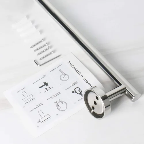 Miniatura 8 de NearMoon - Barra para toallas de baño, accesorios de baño de acero inoxidable, para toalla de ducha para baño, soporte de toalla montado en la pared