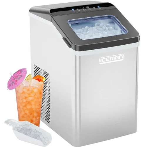 Miniatura 9 de ICEMAN - Máquina para hacer hielo de doble tamaño para encimera - Máquina de hielo portátil, máquina de hielo grande y pequeña con autolimpieza, 9
