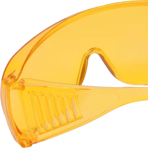 Miniatura 8 de Calabria 1003 Gafas de seguridad grandes que se ajustan sobre anteojos graduados Fitover para hombres y mujeres, envolventes, tintadas, Anaranjado