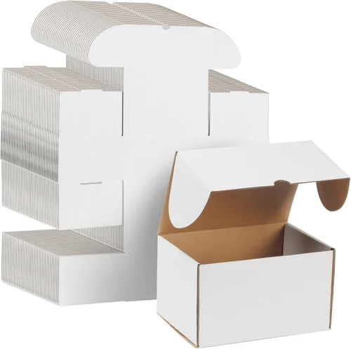 Miniatura 23 de WIFTREY Paquete de 40 cajas de envío pequeñas de 4.6 x 2.2 x 2.2 pulgadas para embalaje de pequeñas empresas, caja de correo de cartón corrugado
