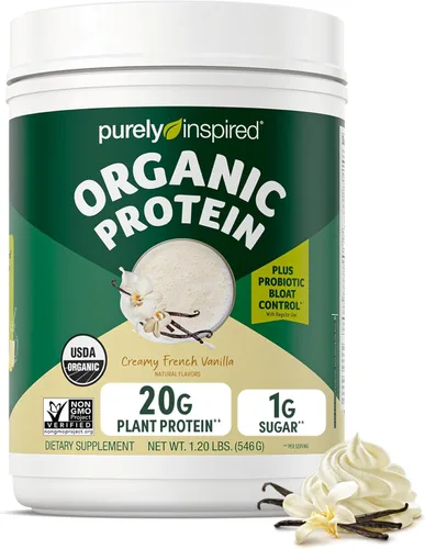 Miniatura 7 de Purely Inspired Polvo de Proteína a Base de Plantas para Hombres y Mujeres, Rico Chocolate Decadente (16 Porciones) - Vegano y Orgánico - 20g