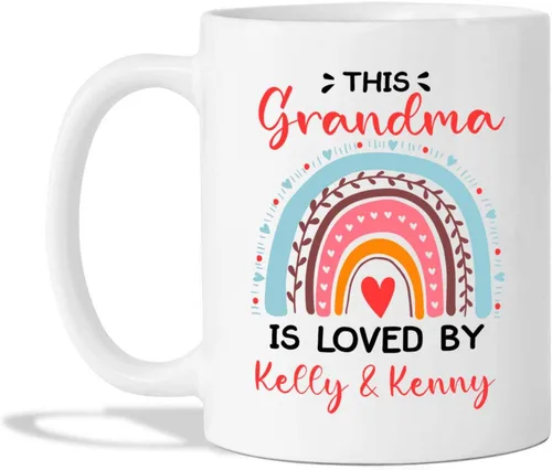 Miniatura 9 de Taza de café con texto en inglés "Grandma No Matter How Hard Life Gets At Least You Do Not Have Ugly Grandchildren - Taza de café para abuela, taza