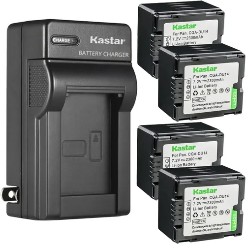 Miniatura 7 de Kastar CGA-DU14 Reemplazo del cargador de batería de pared AC para Panasonic PV-GS250, PV-GS300, PV-GS320, PV-GS400, PV-GS500, SDR-H18, SDR-H200