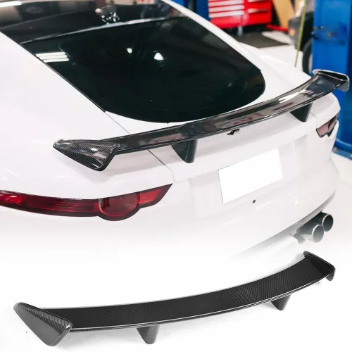 Alerón trasero del tronco de fibra de carbono real para Jaguar F-Type Coupé 2014-2018 Tapa trasera del maletero Highkick Spoiler Wing Factory Outlet