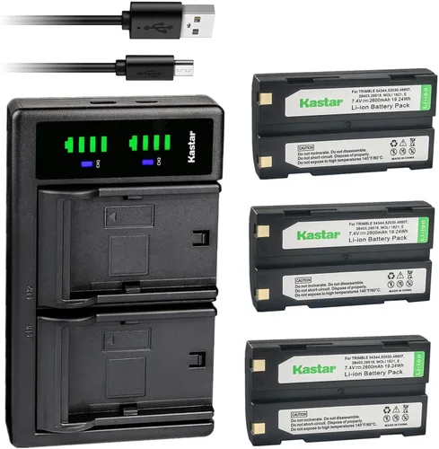 Miniatura 6 de Kastar Reemplazo del cargador de batería USB Ei-D-Li1 LTD2 para receptor GPS Trimble 5700, transmisor GPS 5700, Trimble 29518 5800 38403 52030 54344