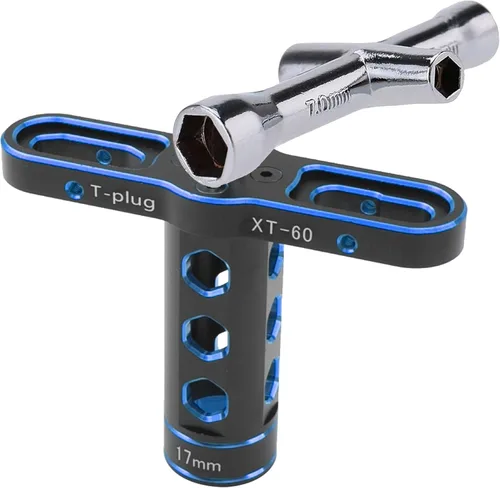 Miniatura 3 de Herramienta de coche RC 0.669 in adaptador hexagonal llave de rueda con 0.157 in 0.197 in 0.217 in 0.276 in llave hexagonal compatible con Traxxas