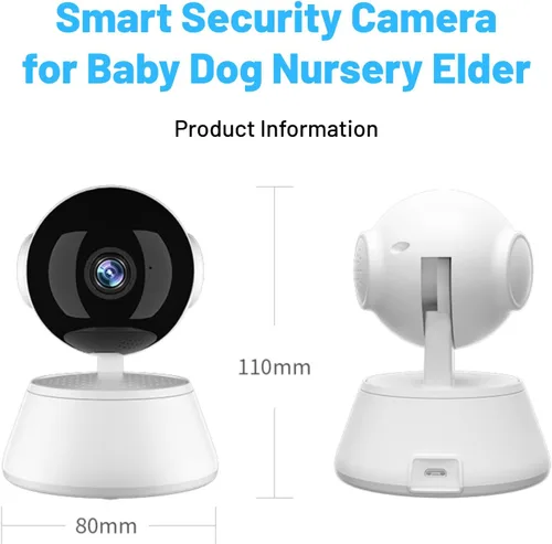Miniatura 9 de Cámara de vigilancia para interiores, cámara de alerta 24/7 V380 PRO para bebé, noche, almacenamiento local y seguro en la nube, conversación de 2