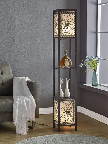 Miniatura 2 de Artiva USA "Infinity Heart 2-Light Shelf Lámpara de pie