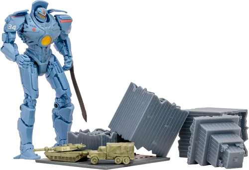 Miniatura 4 de Pacific Rim McFarlane Toys Gipsy Danger (Jaeger) - Figura de 4 pulgadas con cómic