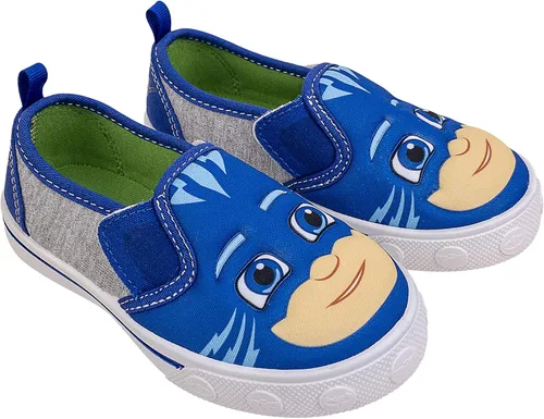 PJ Masks Zapatos para niños pequeños tenis sin cordones Catboy Gekko y Owlette talla de niño 5 a 12