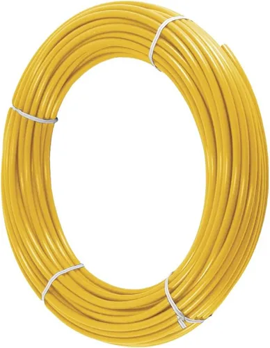 Tubo amarillo PE RO de 1/4 pulgadas de diámetro exterior x 0.142 pulgadas de diámetro interior a 70 °F-120 PSI a 150 °F-60PSI Tubo CCK certificado