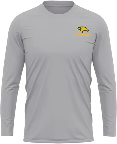 Miniatura 124 de Camisa deportiva de manga larga oficial de la NCAA Collegiate para hombre, con logotipo en el pecho izquierdo, colección Athletic Heather