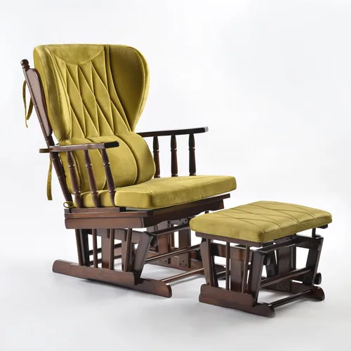 Miniatura 10 de Juego de silla y otomana Comfort Deluxe Glider (Plata)