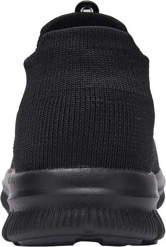 Miniatura 3 de LARNMERN Calcetines de punta de acero zapatos de seguridad para el trabajo zapatos ligeros industriales y de construcción sin cordones