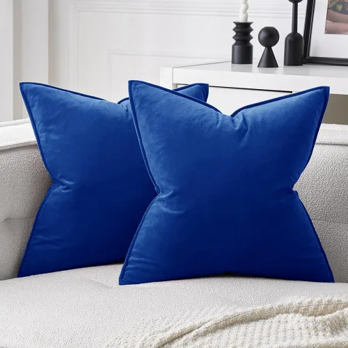 Miniatura 12 de MIULEE Paquete de 2 fundas decorativas de cojines de poliéster suave, fundas de almohada cuadradas cómodas y suaves para sofá, sillón, dormitorio