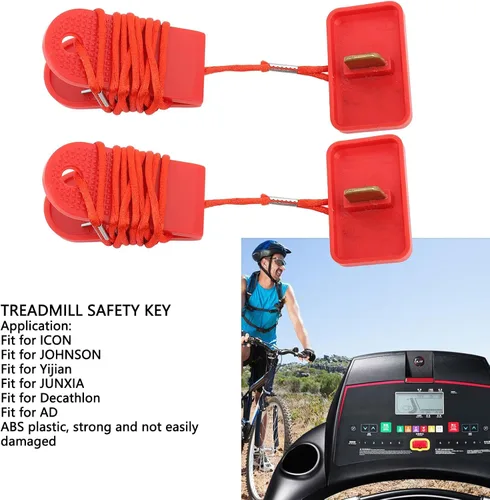 Miniatura 3 de Llave de seguridad para cinta de correr, interruptor de parada de emergencia universal para la mayoría de las cintas de correr