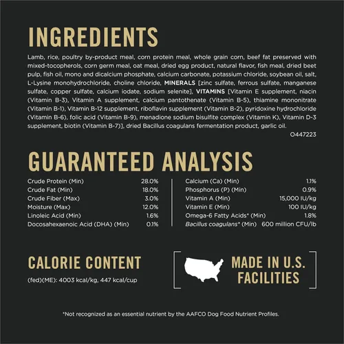 Miniatura 4 de Purina Pro Plan Alimento para cachorros con alto contenido de proteínas, fórmula de cordero y arroz DHA, bolsa de 34 libras