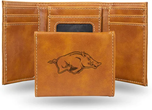 Miniatura 98 de NCAA Rico Industries - Billetera triple grabada con láser, con grabado láser, accesorio para hombre