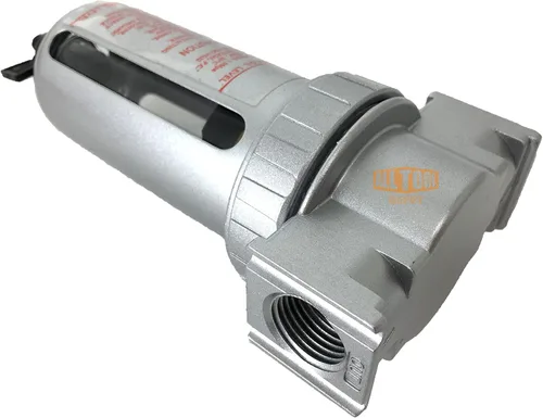 Miniatura 3 de 1/4 "NPT Mini Filtro de Partículas/Trampa de Agua para Compresor de Aire Comprimido Líneas de Aire, 5U Con Cuenco Polivinílico Y Guardia De Tazón De