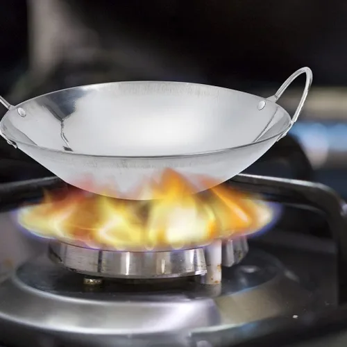 Miniatura 4 de Luxshiny Sartén de metal Inducción Olla Caliente Doble Cocina Mango Hogar Cocina Esencial