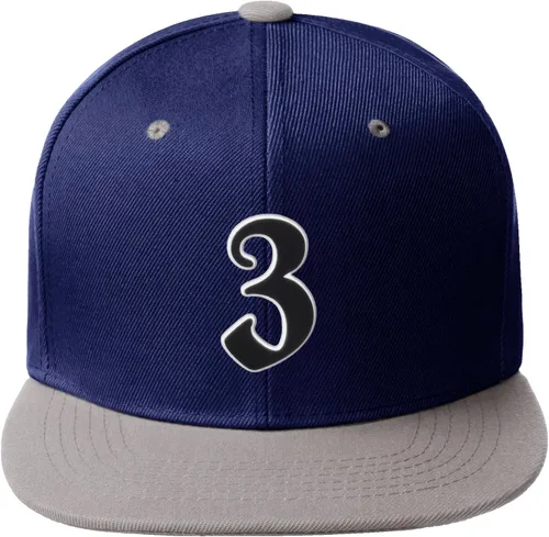 Miniatura 914 de Daxton Gorra clásica con visera de billete plano con letras del alfabeto inglés antiguo de la A a la Z