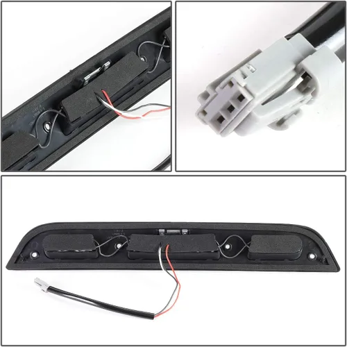 Miniatura 4 de DNA MOTORING 3BL-F15015-LED-BK-SM - Tercera luz de freno LED de montaje alto con carcasa negra [compatible con Ford F150 15-20 / 17-20 F250-F550 SD]