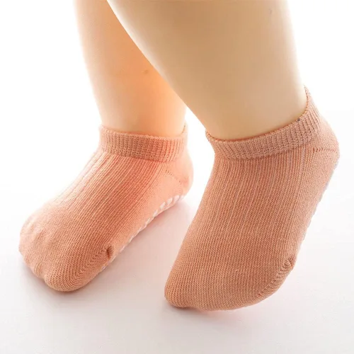 Miniatura 5 de Calcetines de algodón antideslizantes de corte bajo para niños y niñas