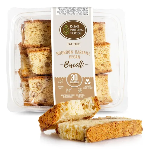 Miniatura 18 de DIJAS Natural Food s, Galleta de biscotti sin grasa, ingredientes naturales sin conservantes, delicioso aperitivo bajo en calorías (5 onzas)