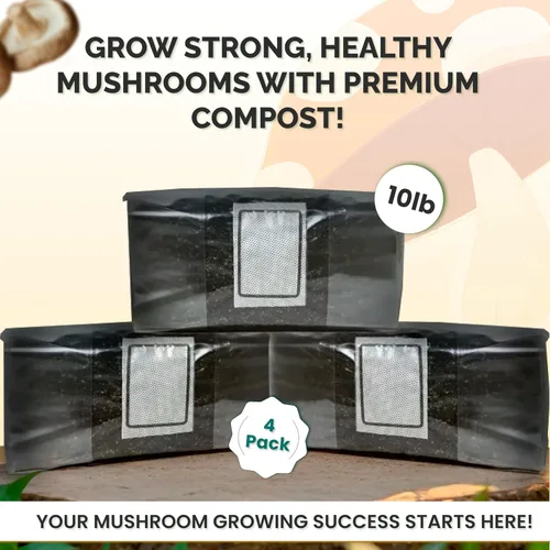 Miniatura 4 de MycoHaus Compost para cultivo de hongos Sustrato esterilizado para hongos Suelo orgánico de hongos Suministros de cultivo para el hogar 10