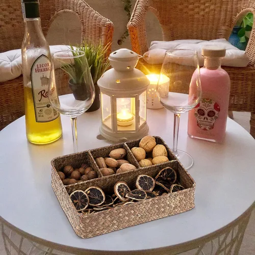 Miniatura 4 de ELLDOO Bandeja organizadora de bolsas de té, soporte para paquetes de azúcar, almacenamiento de cápsulas de café, organizador de condimentos, cesta