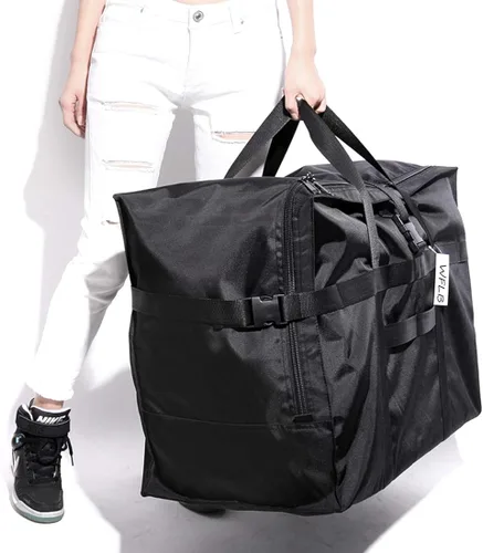 Miniatura 8 de Bolsa de viaje extra grande para equipaje a cuadros antirrobo, 28 pulgadas, 120 L