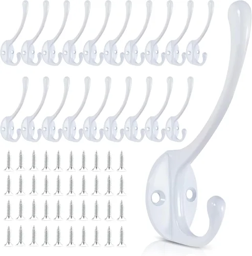 Miniatura 12 de Ganchos de pared para colgar, paquete de 15 ganchos resistentes de metal para abrigos, para sala de estar, baño, cocina, dormitorio para toalla