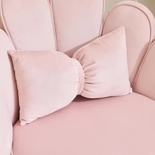 Miniatura 8 de VINGLI Silla de Maquillaje de Pétalo con Respaldo, Silla de Escritorio Linda para Niñas Sin Ruedas, Silla de Comedor Moderna, Pequeña Silla